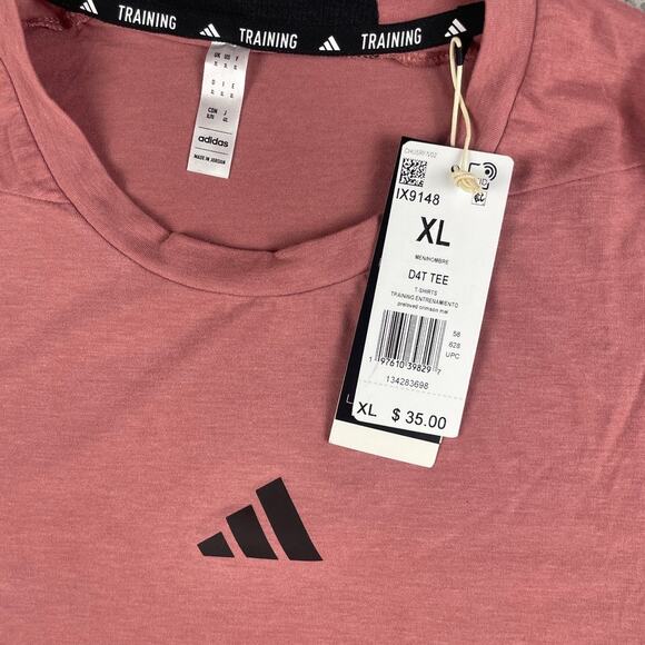 Adidas Men's X-Large Preloved Crimson Designed for Training Workout T-Shirt - Picture 3 of 12